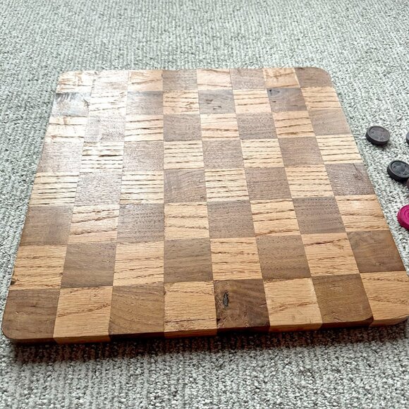 Handmade Wooden Checker Board - Picture 9 of 16
